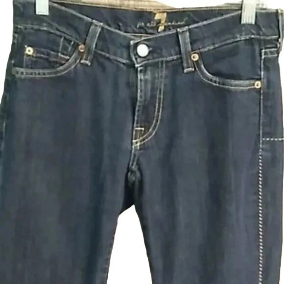 7 For All Mankind Bootcut Dark Wash Jeans - Picture 3 of 4